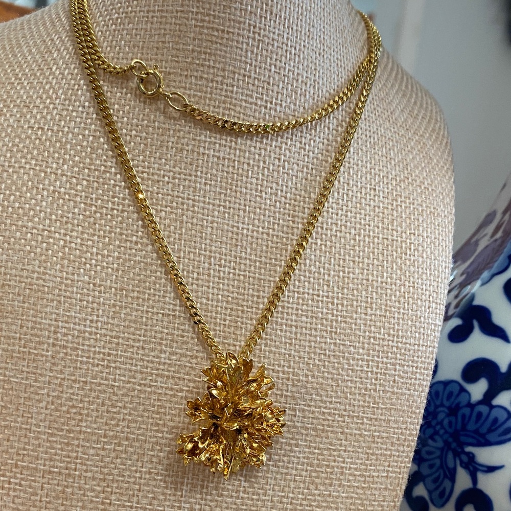 24k Dipped Flower Necklace